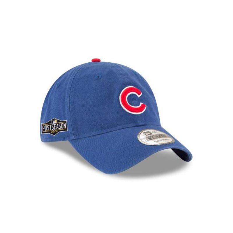 MLB Chicago Cubs Postseason Side Patch 9Twenty Adjustable (LXY0654) - Blue New Era Caps